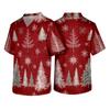 Men's Christmas Themed Holiday Caregiver Uniform for Work in Hospitals and Clinics