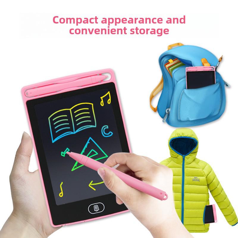LCD Writing Board for Children, 6.5 inch Hand-Painted Electronic Drawing Tablet