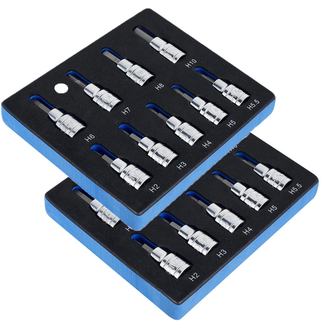 9/18Pcs Hex Bit Socket Set Sturdy Allen Key Sockets Professional 3/8inch Drive Drill Metric Tools Kit Durable Impact Socket Set