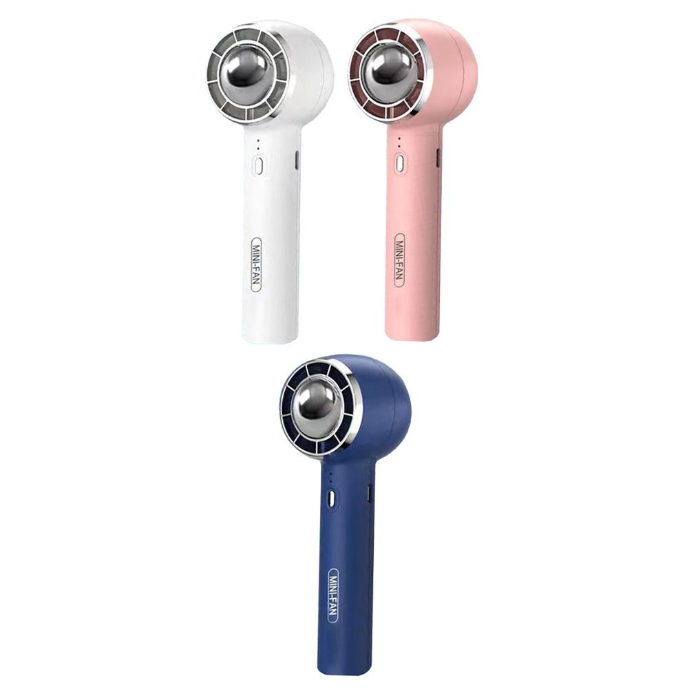 Compact Portable Handheld Fan Air Cooler with Quiet Operation and USB Rechargeable Battery for Travel Enthusiasts