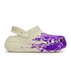 Crocs Crush Clog 811 Manufacturing Condensation Scene Special Shoe Box Ink Splash Hole Shoes Unisex Bone White Purple