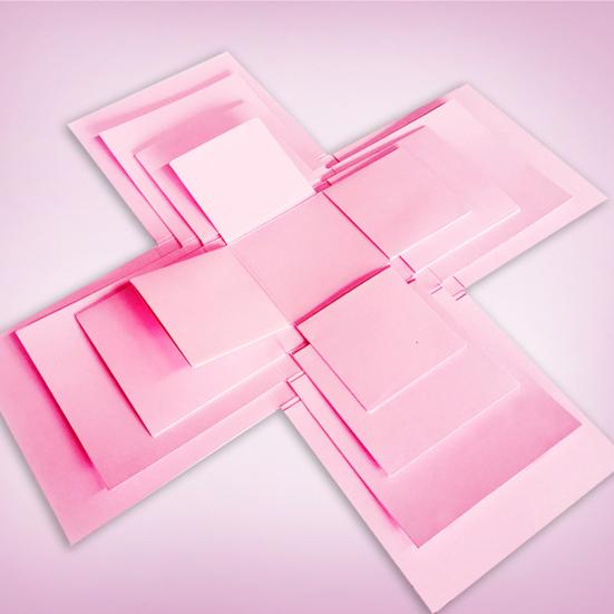 Explosion Gift Box 5-Layer Snack Explosion Box DIY Scrapbooking Box for Anniversary Birthday Valentine's Day Wedding Gift