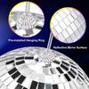 4/5/6/8/10/15/20cm Mirror Ball Hanging Reflective Disco Ball Ornaments Christmas Tree Decoration for Home Party Stage Decor