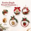Christmas Needle Small Bell Hanging Ornaments for Christmas Tree Decoration, Holiday