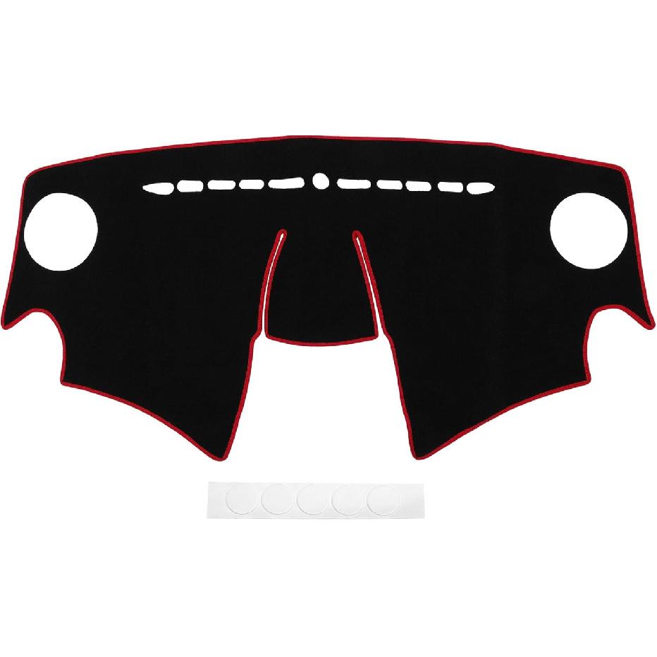 

Dash Cover for Chevrolet Spark 2013-2015 / Center Console Dashboard Cover/Non-Slip Polyester Silicone 52.36 x24.41 / 1Pcs Black Red красный