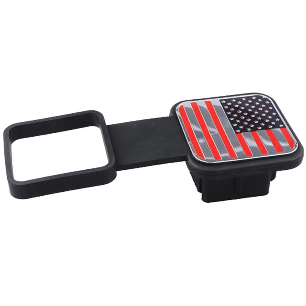 Tow Plug Tube Cap Protector Trailer Hitch Receiver Cover Plug Waterproof 2 Inch Receiver Auto Square Plug Tow Hook Cover