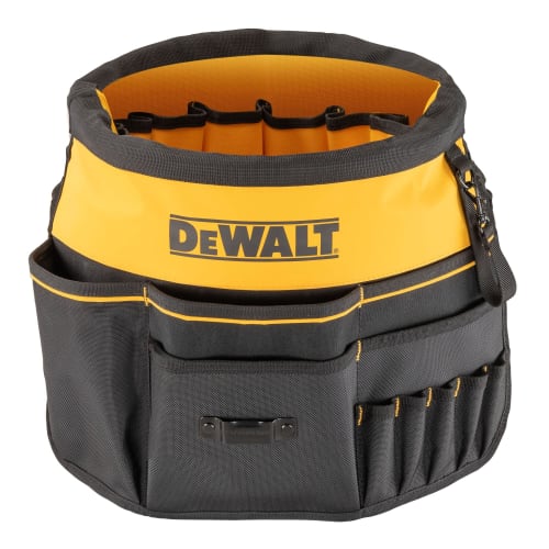 DeWALT Bucket Cover, Tool Storage Case, Bucket Tool Bag, Foldable, Multi-functional Tool Bag, Bucket Style, Garden Tool Bag, Soft Bag, Black & Yellow,