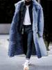 Men's Thick Winter Suede Long Coat
