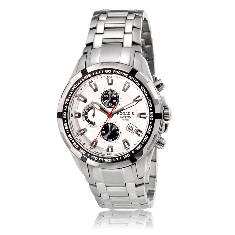 Logadiseu Men'S Chronograph Metal Watch Dh100712M_Wh