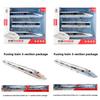 Alloy Piece Three High Speed Train Model Opening Doors Light Collectors Effects