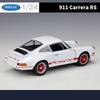 Welly 1/24 Porsche 911 Carrera RS 1973 Alloy Car Diecasts & Toy Vehicles Car Model Miniature Scale Model Car Toy for Children