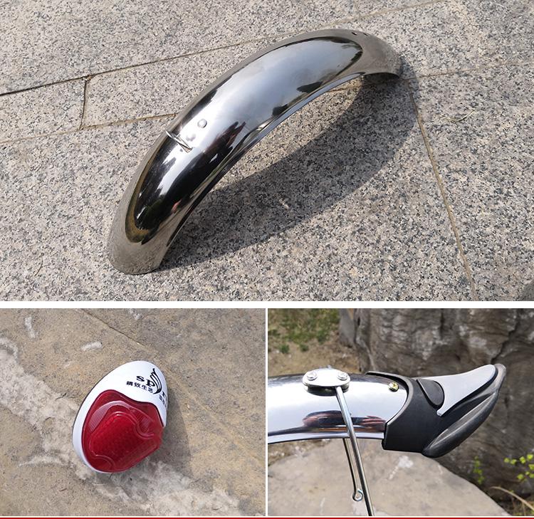 Electric Bike Mudguard Set, 14-16 Inch: Front & Rear Splash Guards for Two-Wheeled Vehicles.