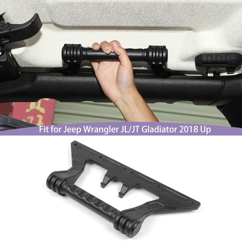 Car Metal Roof Grab Handle With Hook For Jeep Wrangler JL For Gladiator JT 2018 Up