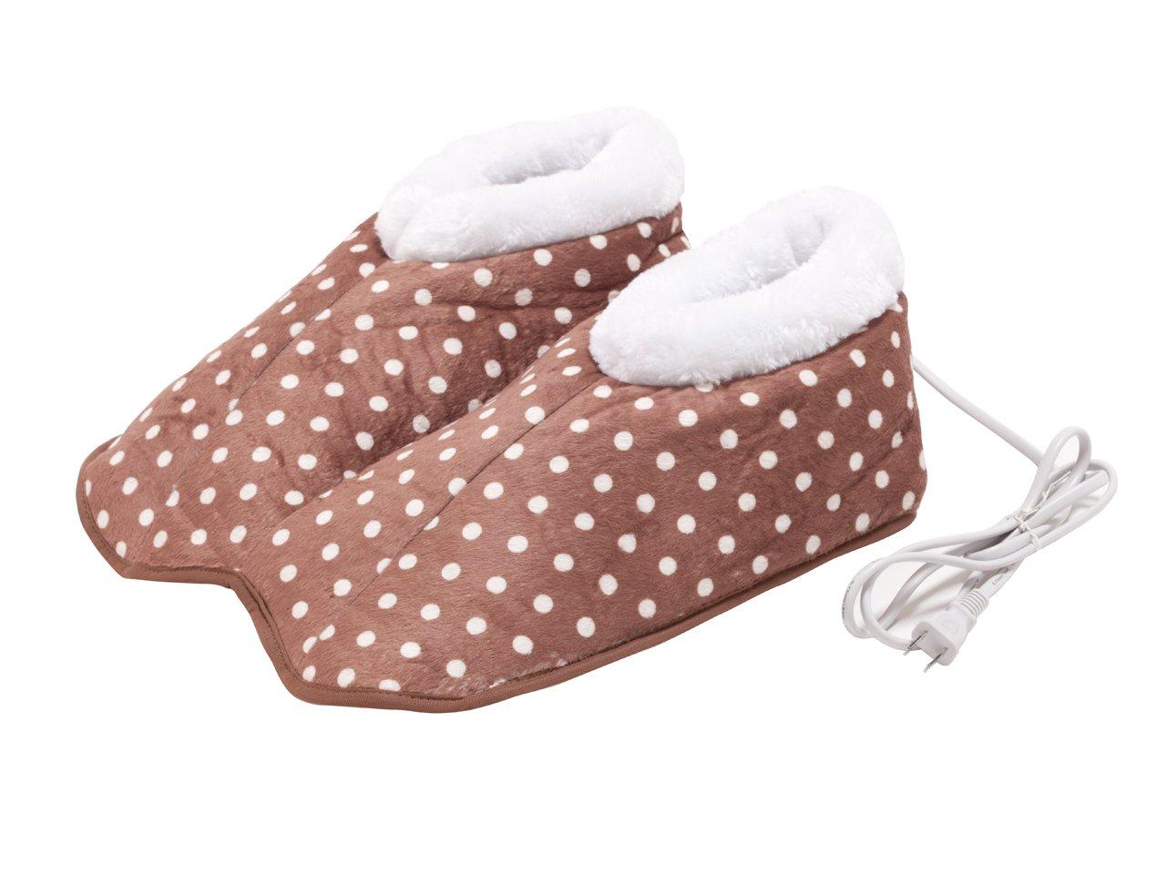 

KOIZUMI Electric Foot Warmer (Warms Your Toes) with Washable Cover, Brown, KDF-4031/T