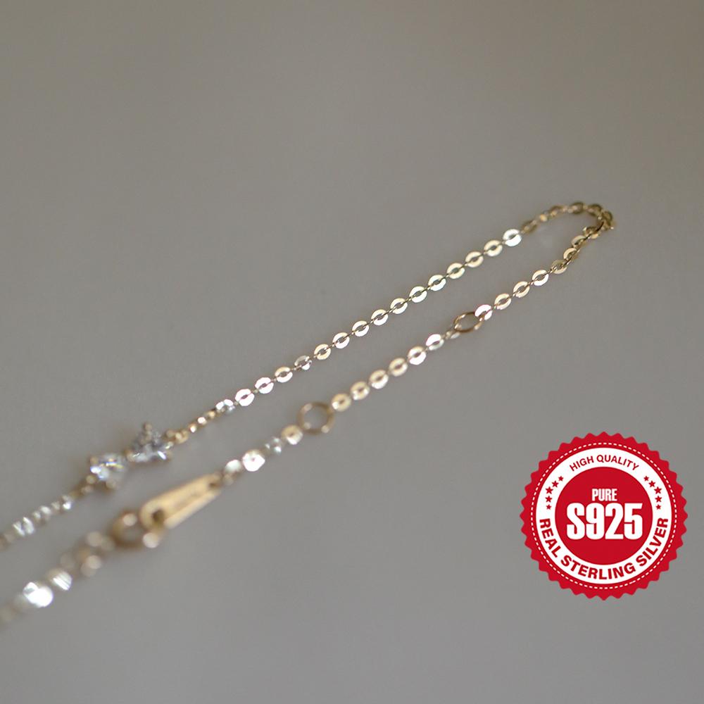 

CANNER European American Style Eight-Pointed Star Zircon Bracelet S925 Silver Personality Simple Versatile Bracelet