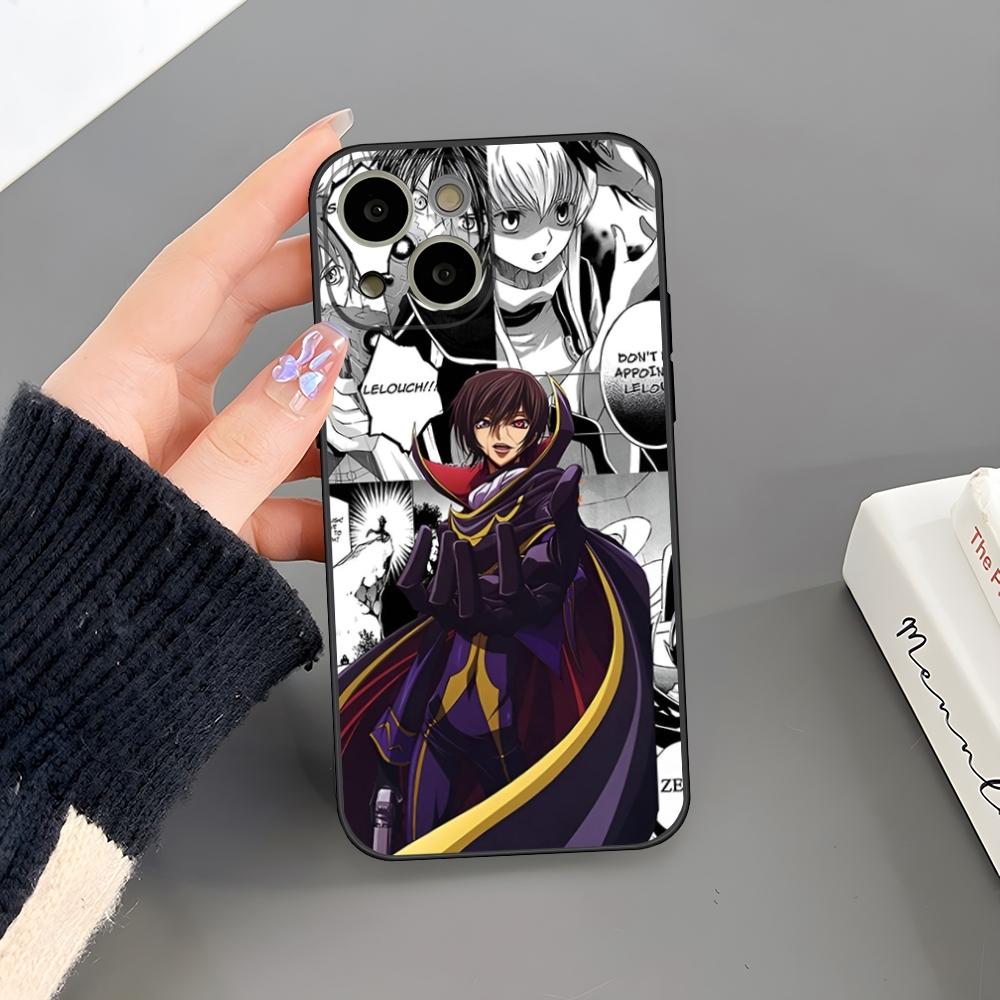 Code Geass Phone Case For Iphone 16 Plus 15 14 Pro Max 13 Mini 11 12 Xr X Xs 6 7 8 SE Plus Back Cover