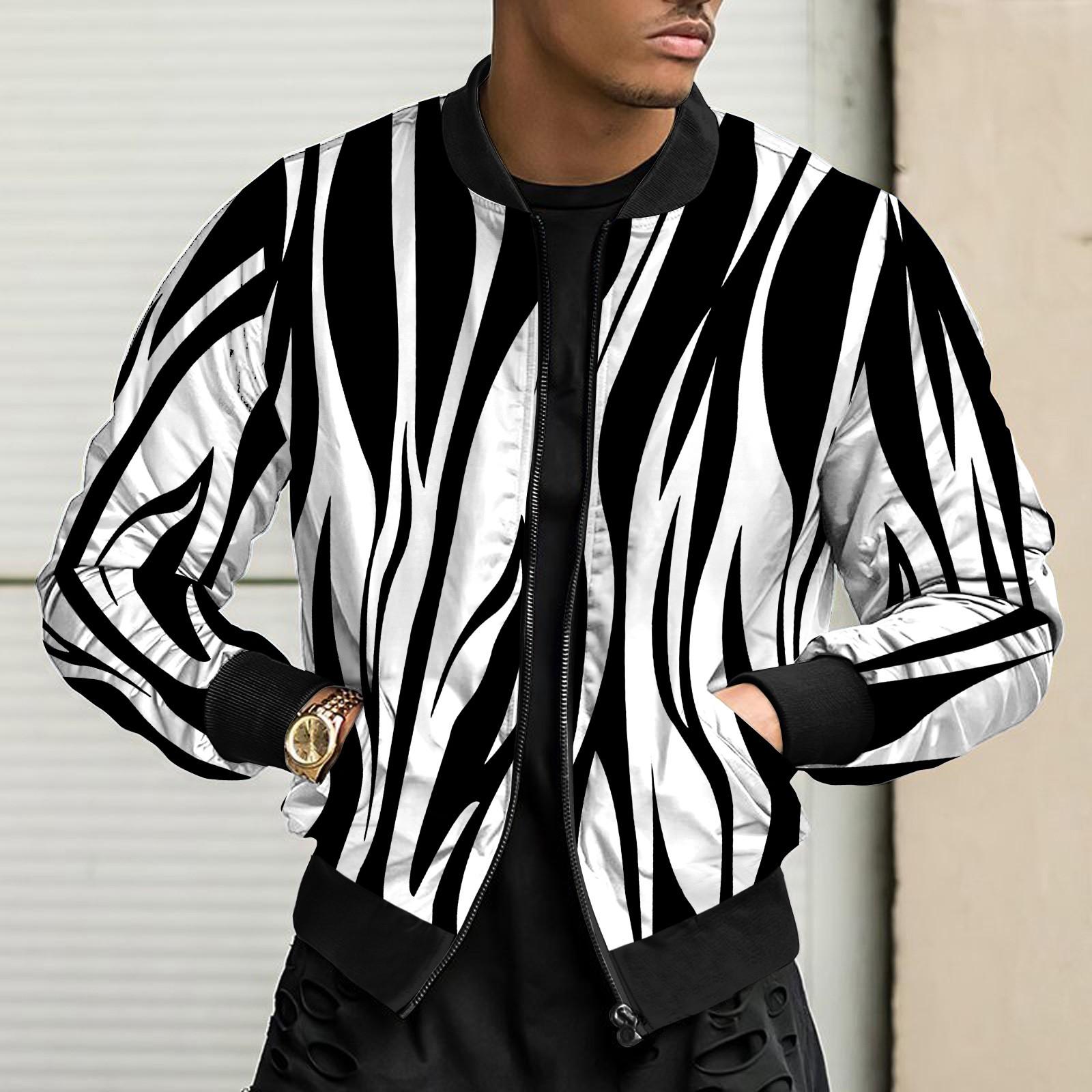 Мужское повседневное пальто с принтом — фото 8