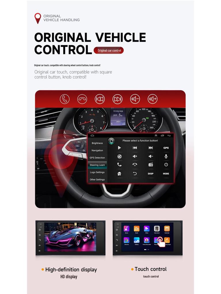 Toyota Corolla/Vios GPS Navigation All-in-One Unit - Smart, Universal Fit