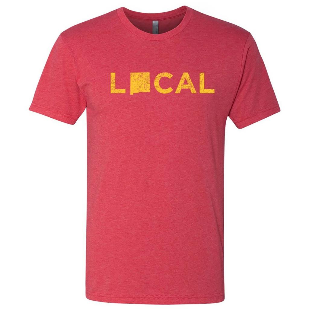 New Mexico Local - USA State Pride Canvas Triblend T Shirt - Vintage Red