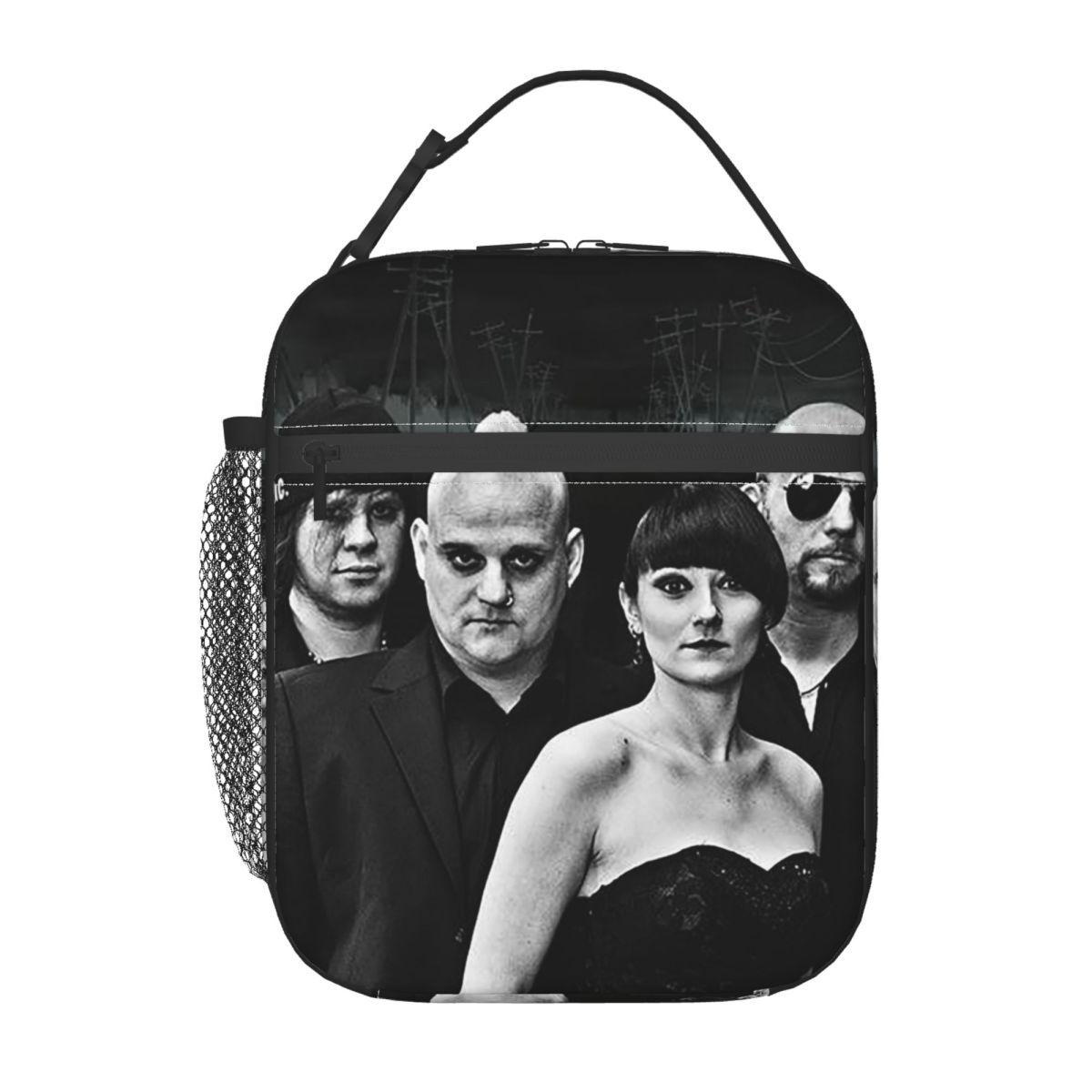 MONO INC Goth Rock Music Insulated Lunch Bag for Women Kids Portable Food Boxes Thermal Lunch Box Tote One Size