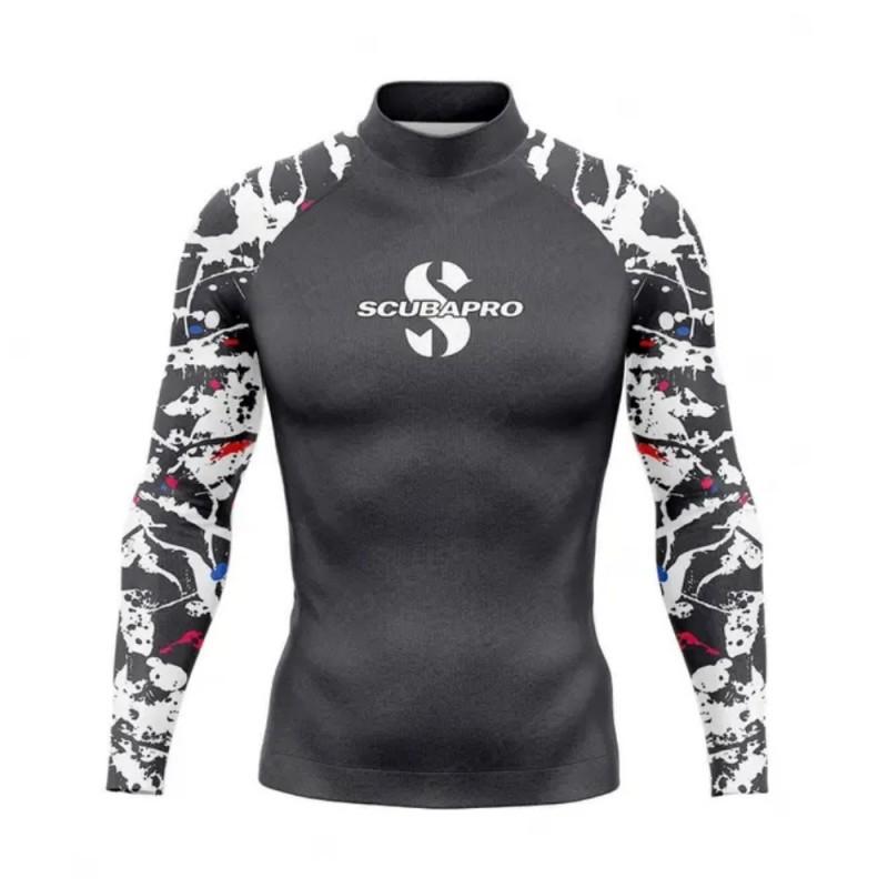 Men Women Quick Dry Rash Guard Long Sleeve UV Protection Swim Shirt Surfing Snorkeling Diving Summer Water Sports