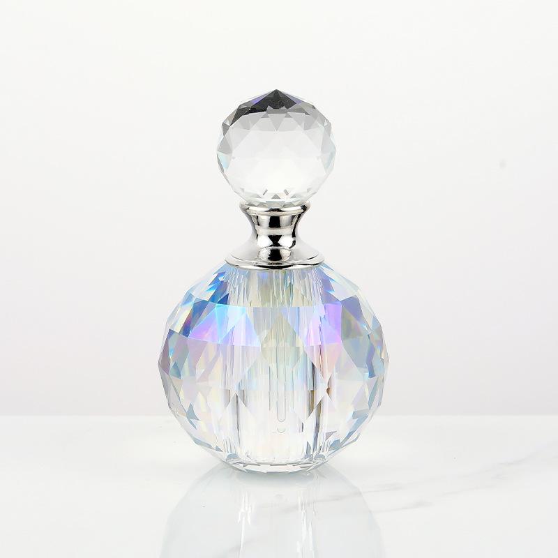 14ML Crystal Glass Perfume Bottle High-grade Diamond Shape Essential Oil Volatile Stick Household Glass Bottle Sub-pack Sample