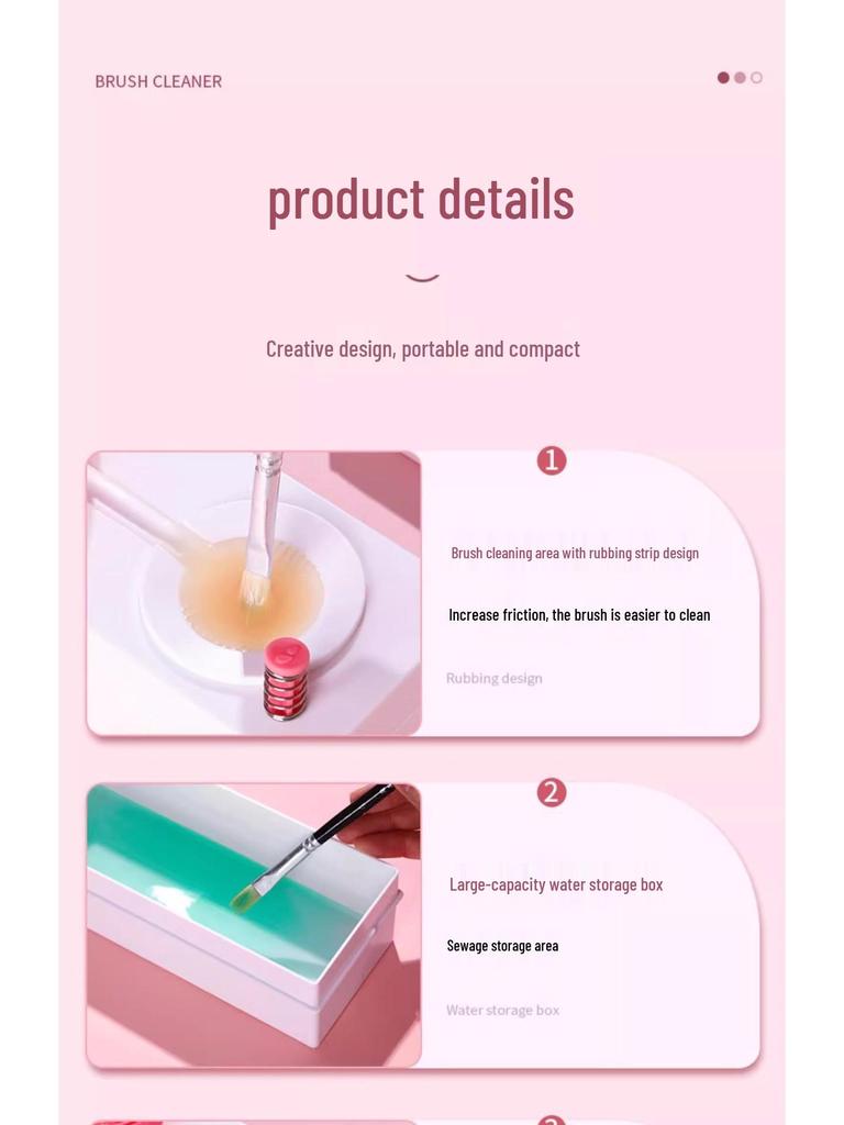 Kompakt penseltvätt för akvarell- och oljefärgspenslar