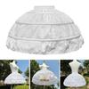 Adjustable Cosplay Crinoline White Hoop Petticoat Fashion Ball Gown Underskirt  Wedding Dress