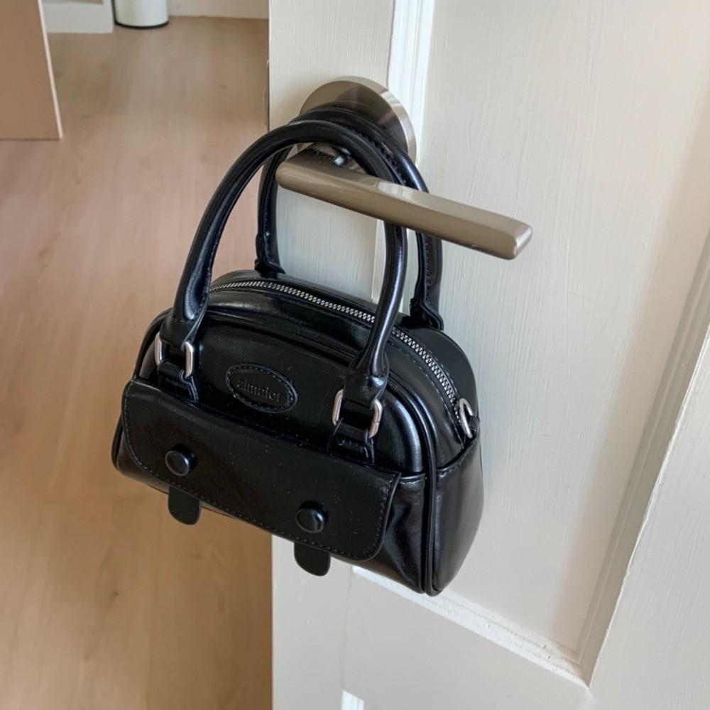 Luxury Boston Crossbody Bag Korean PU Leather Handbags Trendy Women's Underarm Bag  Gifts