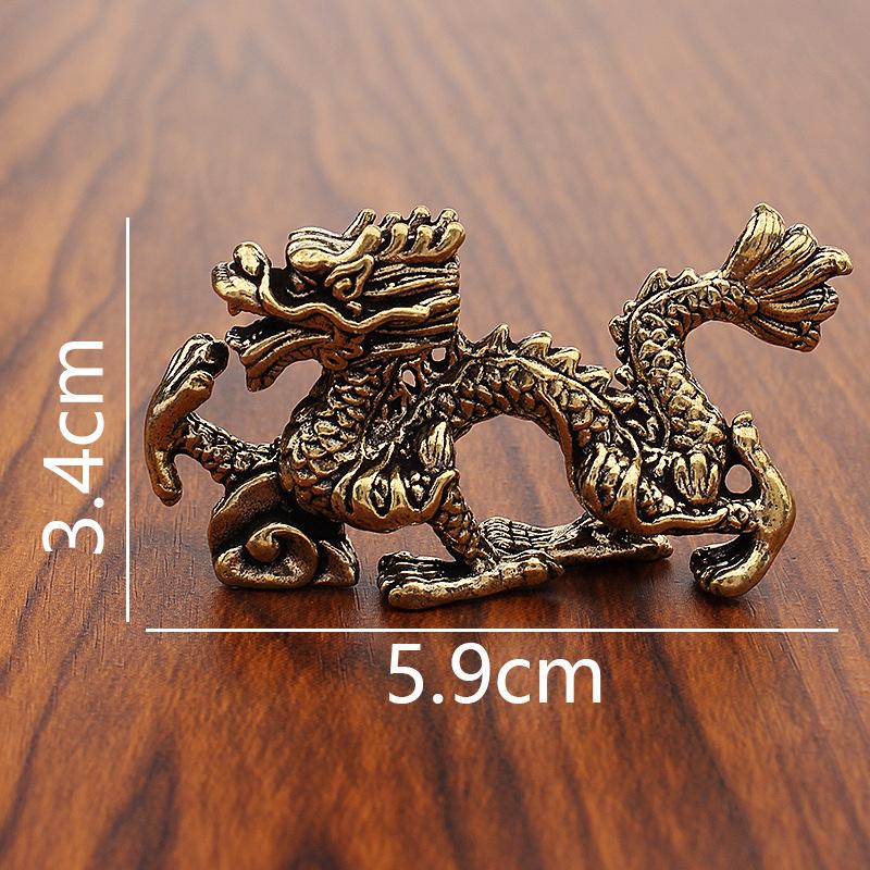 Brass Twelve Zodiac Ornaments Full Set of Pure Copper Zodiac Rat Cow Tiger Rabbit Dragon Snake Horse Sheep Monkey Chicken Dog Pig Crafts