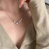 Elegant S925 Silver Pearl Heart Necklace - Versatile & Creative Choker for Women