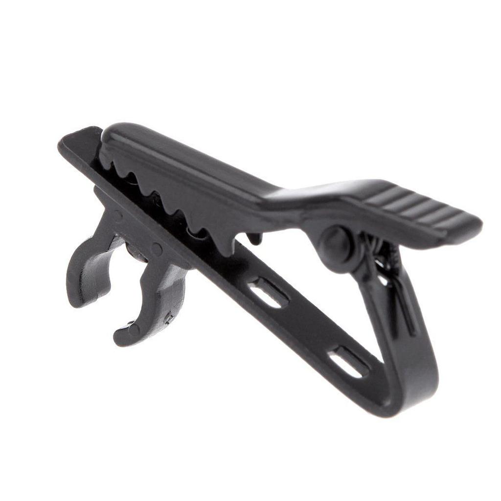 4PCS Microphone Clip Slip Proof Rubber Mat Noise Reduction Universal Mic Accessories Metal Clip Black