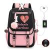 Peripheral Printed Backpack Female Fashion Student Multifunctional Casual School Bag