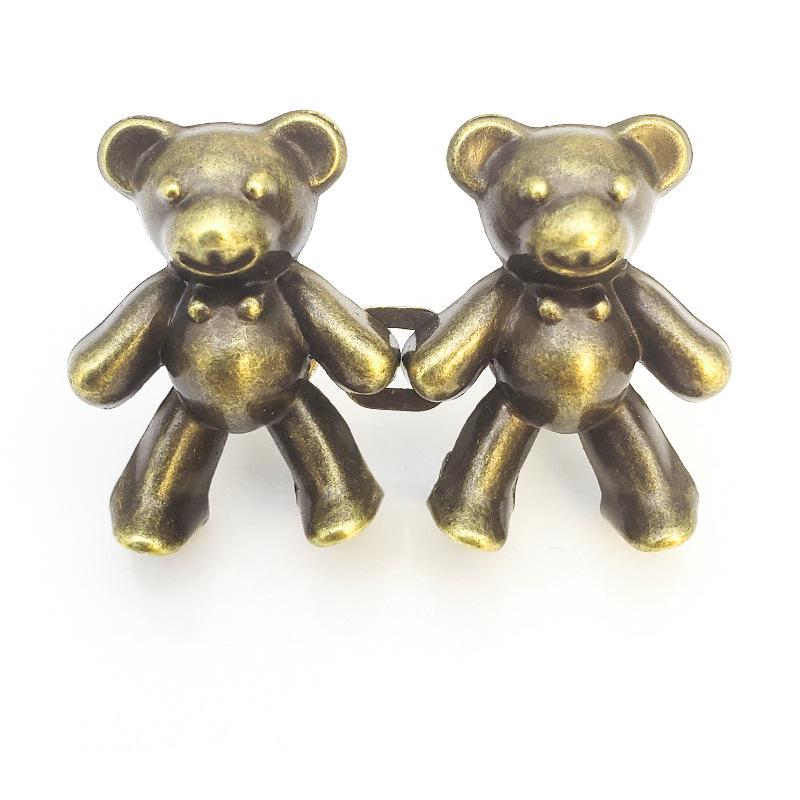Adjustable Bear Waist Buckle Skirt Decor