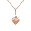 Original Design Wearing Pendant Necklace, Triangular High-end Design Sense Simple Diamond Necklace