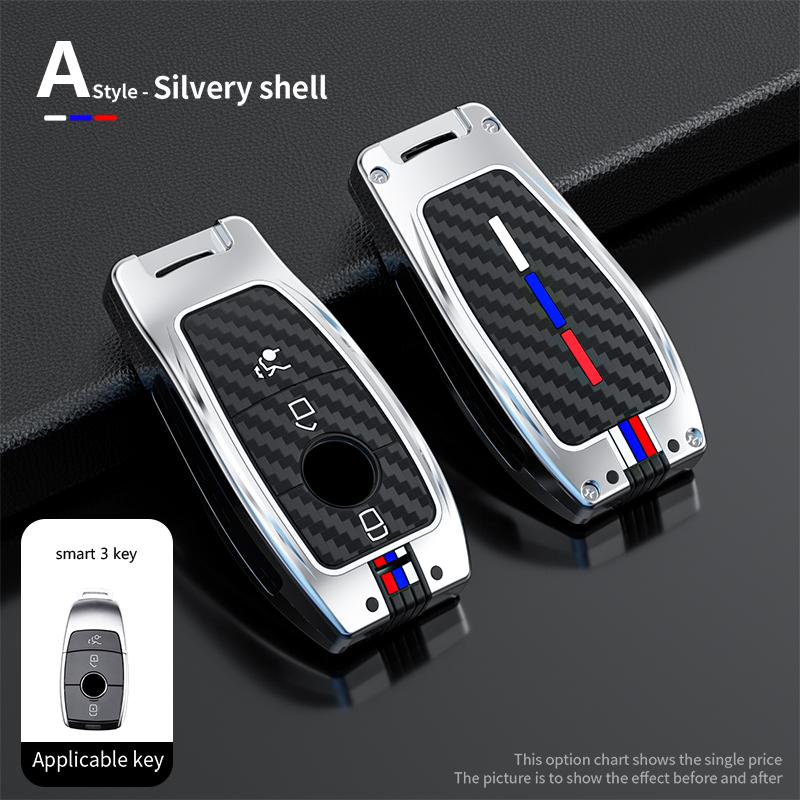 Car Key Case Cover Shell Fob for Mercedes Benz A C E S G Class GLC CLE CLA GLB GLS W177 W205 W213 W222 X167 AMG 3 4 Buttons