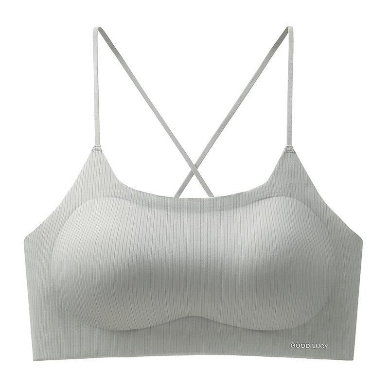 Beautiful Back Thin Summer Sling Vest Internet Celebrity Explosion Tube Top Outer Wear Chest Wrap Gather Sexy Bra