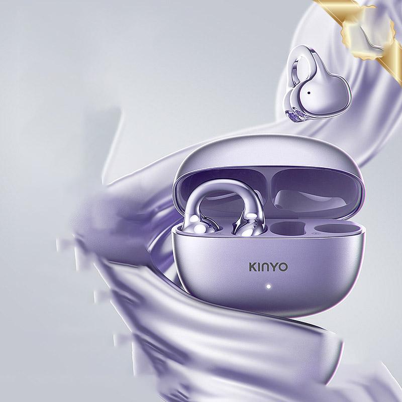 

Clip-ear sports headset Bluetooth wireless connection sports style does not fall through фиолетовый