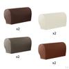 Anti-Slip Sofa Armrest Covers Stretchy PU Leather Slipcovers Waterproof for Dining Room
