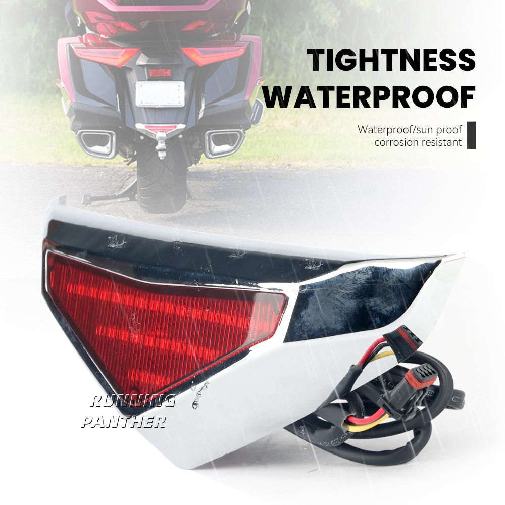 Motorcycle Rear Lower Fender Trim Tail Light Brake Running LED Light For Honda Goldwing Gold Wing GL 1800 GL1800 F6B 2018-2024