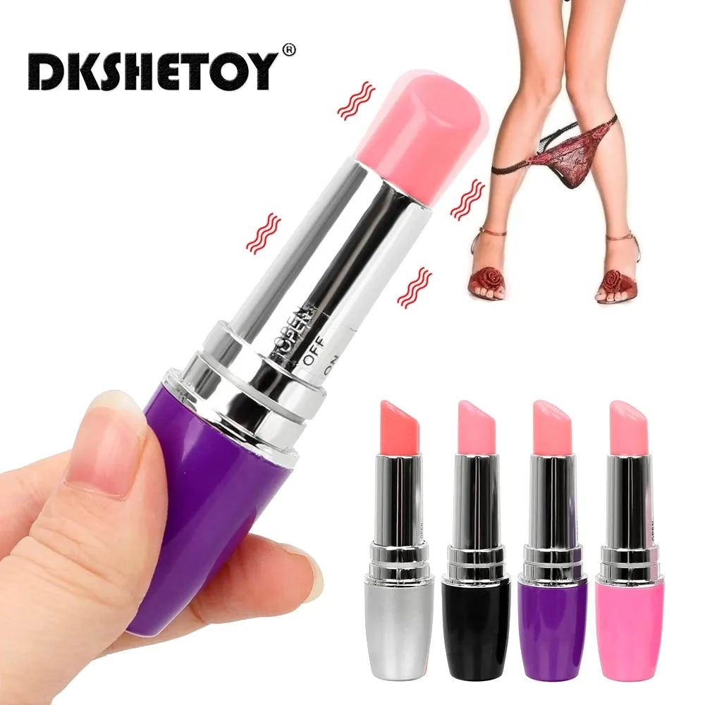 Mini Bullet Vibrator For Women Sex Toys Discreet Lipsticks Vibrating Clitoris Stimulator Lipstick Vibrator Masturbation Sex