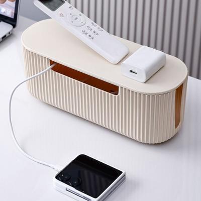 Kabelaufbewahrungsbox Schreibtisch Steckdosenleiste Aufbewahrungsbox Kabelmanagement Kabelorganizer Staubdichte Steckdosen-Aufbewahrungsbox Zuhause Kabelbox