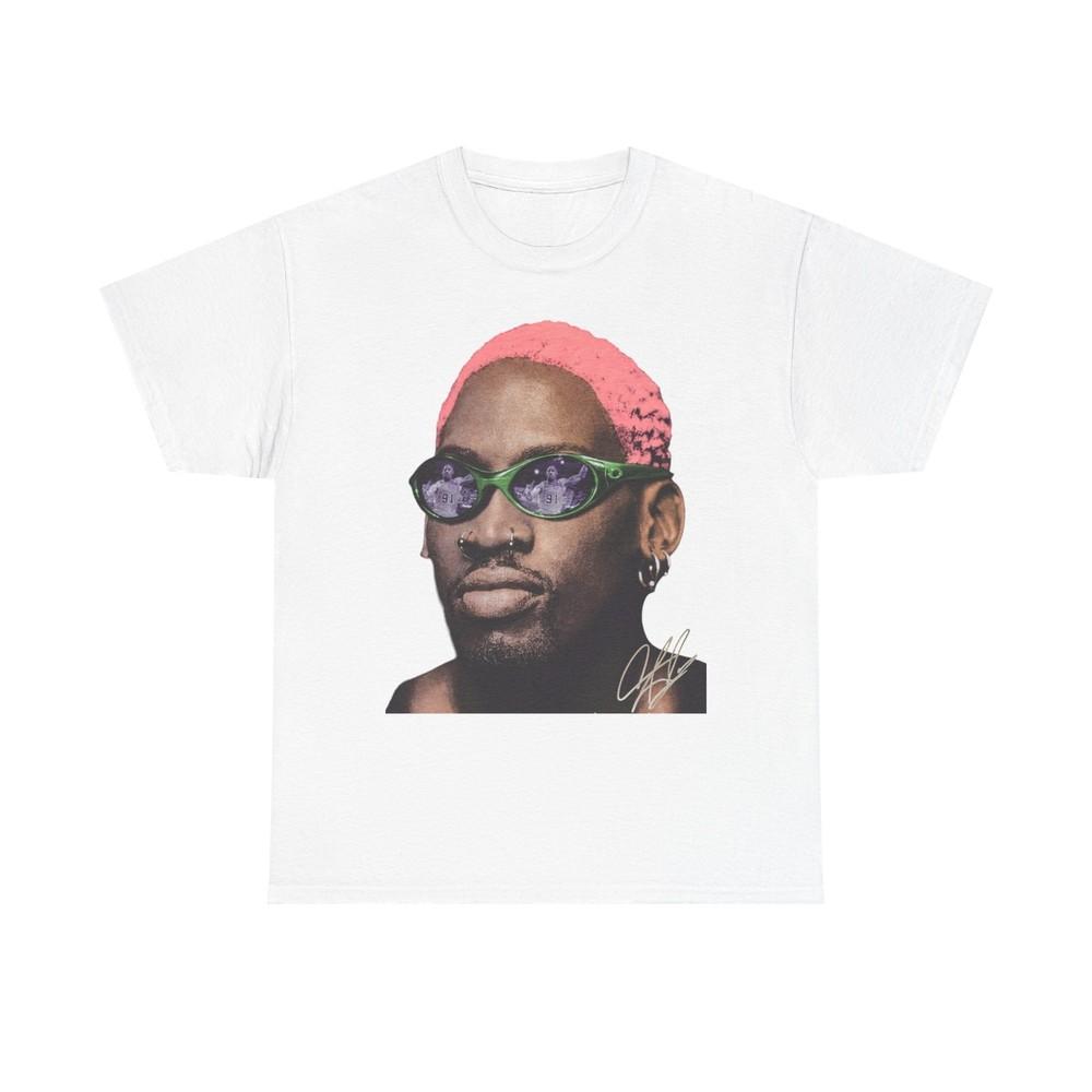 

Dennis Rodman TShirt Chicago Bulls Basketball Fan Shirt Sports Graphic Tee Unisex T-Shirt L