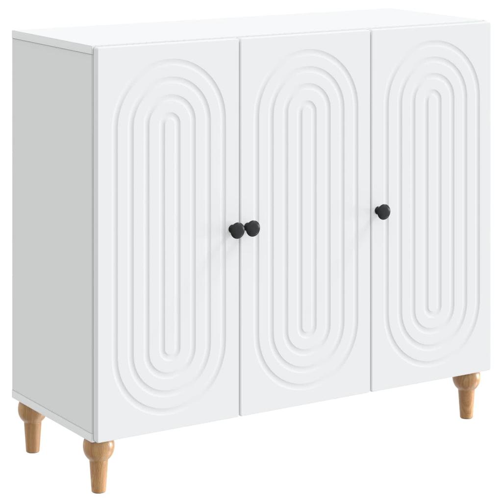Sideboard White 89 x 34.5 x 80 cm Particle Board