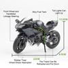 1:9 Kawasaki H2R R1250 GS Motorcycle Model Toy Diecast Metal Free Steering Motorbike Collection Models Display Ornament Gifts