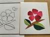 Chirimen Collage Colored Paper Handmade Kit Chirimen Collage "Camellia"