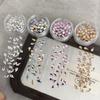 30 Pcs/Box Irregular-Shaped Drill Nail Art  3D  Nail Stones Gems Pearl Diy Manicure Decorations Accessories