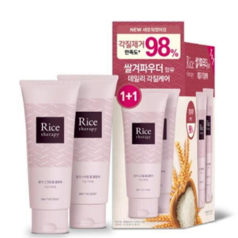 

On The Body Rice Therapy Скраб-пенка для лица с рисовыми отрубями 150 мл Набор 1+1