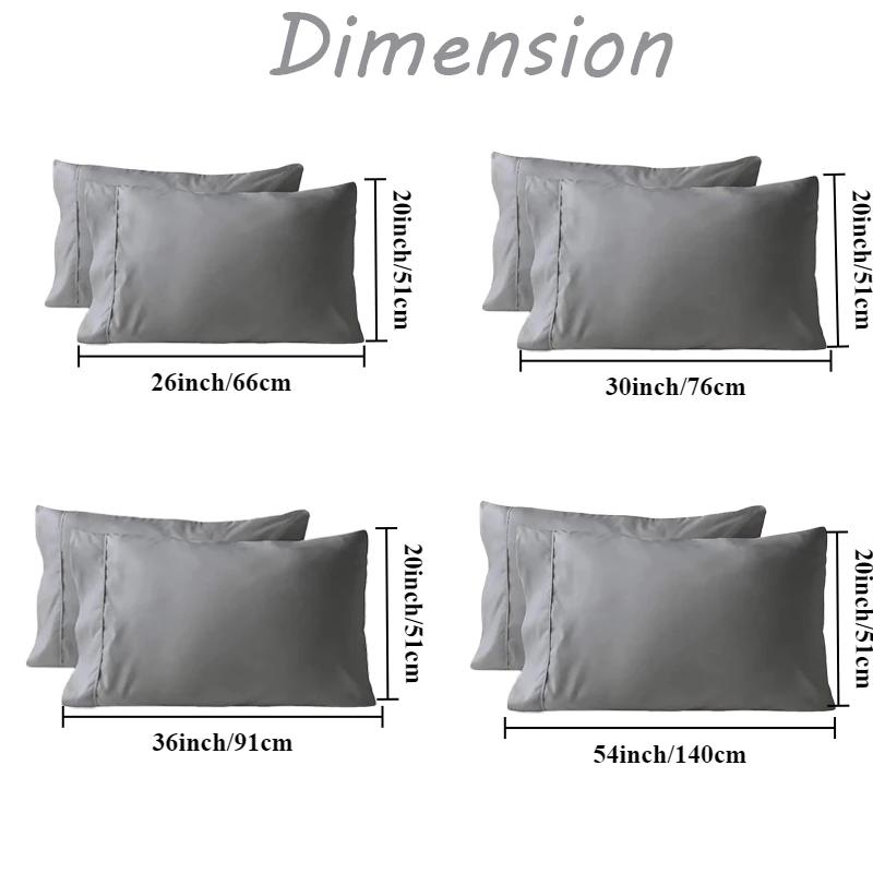 1 Stück reine Baumwolle Polyester Kissenbezug Dick Umschlag Kissenbezug Abdeckung Weich Schlaf Standardgröße Hohe Qualität Bettwäsche Heimtextilien