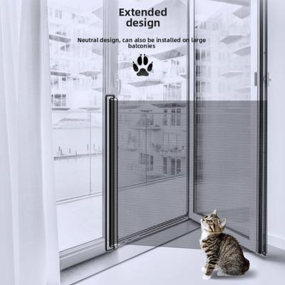 Neue einziehbare Absperrzäune Stanzfreies Mesh-Design Mesh Treppengitter Einfache Installation Höheres Design Hundesicherheitszaun Haustierbedarf